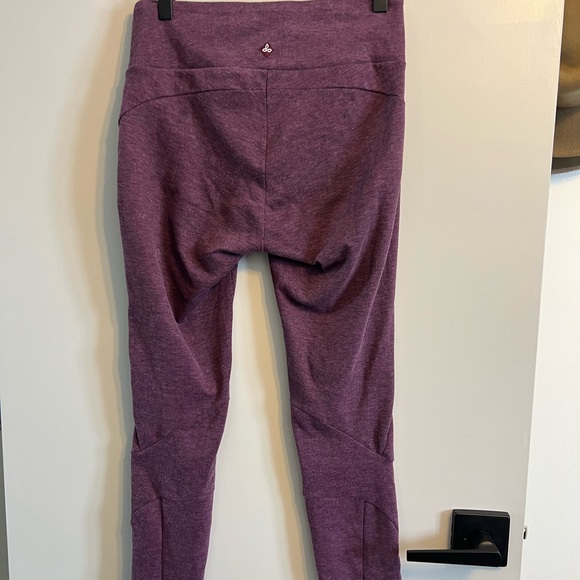 Prana Thick Stretchy Purple Pink Fuschia Leggings Workout Pant Women Size Med - Picture 4 of 7